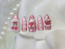 fannail【パラジェル/フィルイン/長さだし/ワンカラー/定額/ワンホン/名古屋/上前津】/春定額ガーリー チェリー