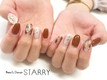 スターリー(STARRY)/ブラウン　ホワイト　ニュアンス