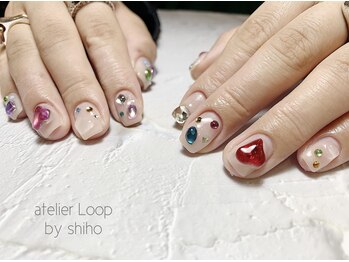 アトリエループ(atelier Loop by shiho)/キラキラネイル