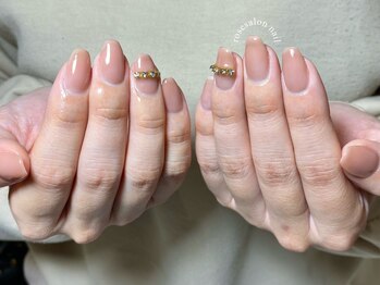 トータルビューティーローズ(Rose)/シンプルストーンネイル