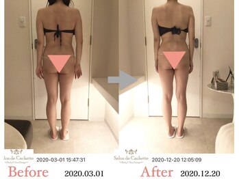サロン ド カシェット 表参道/お客様のビフォーアフター例