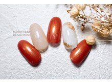 バブル シュガー バイ ネイルクローネ(bublle sugar by.nail crone)/ニュアンスホワイトネイル