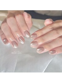 秋色マグネットネイル