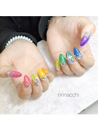 ネオンカラーネイル