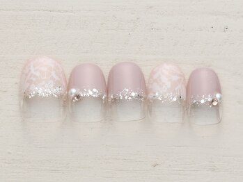 ノーネイル 大宮(NO NAIL)/レースフレンチ　￥4990
