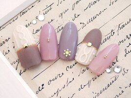 バイカラーニット￥８９８０