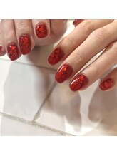 カミナネイル(KAMINA.nail)/ハートホロデザイン