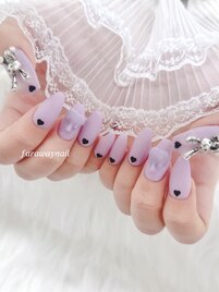 マットなバレンタインネイル☆
