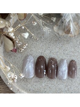 アヴェックアムール 豊田(avec amour)/basic 大理石ネイル