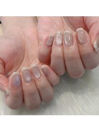 マグネットネイルｘフレンチ