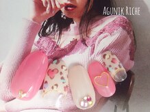 アグニークリッシェ(Agunik Riche)/【ヒョウ柄ネイル】