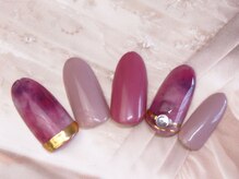 エムネイル(M Nail)/大人のタイダイネイル