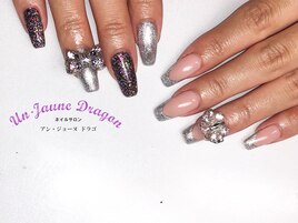 【ロングネイル】アシメネイル