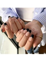 クリア(Clear)/黒フレンチ