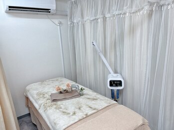 ビューティーハブ 新宿西口(BEAUTY HUB)/ベージュ色のベッドメイキング