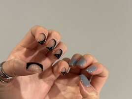 変形french nails