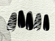 バタフライ 津田沼店(Butterfly)/定額デザインA/ゼブラネイル