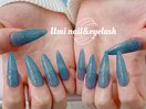 ブルーフラッシュネイル