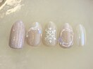 雪の結晶ネイル