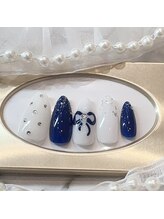 ネイルポット(Nail Pot)/ドット　リボンアートデザイン