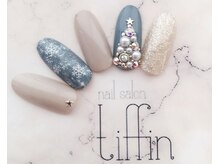ネイルサロン ティフィン(tiffin)/キラキラクリスマスネイル