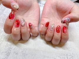 花アートニュアンスネイル