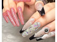 オーロラ アメ村店(AURORA)/チグハグネイル