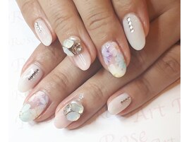 花柄ネイル