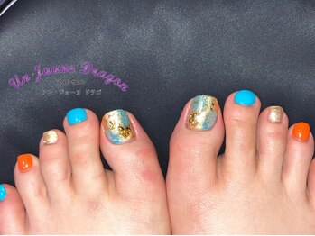 アン ジョーヌドラゴ/【フットネイル】夏ネイル