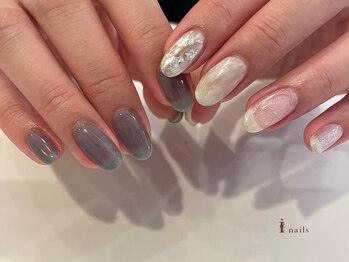 アイネイルズ 吉祥寺店(I nails)/シアーブルーニュアンス