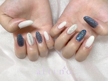 アルティノ ネイル ガーデン(altino nail garden)/キラキラ×ワンホン×チェーン