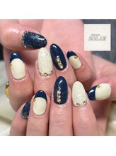 ソラール(SOLAR)/ネイビー★フラッシュラメ