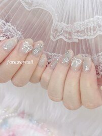 ブルーなチークネイル☆