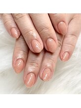 マイオティック ネイル(miotic nail)/ラメ入りコーラルピンク