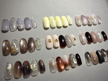 エースタイル(A-style)の写真/【オフ無料/毎月更新の定額コ-ス★新規6990円~】季節に合わせたデザインが充実♪爪に優しいパラジェルも!!