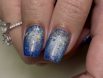 マグネット×星ネイル