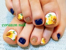 コラソンネイル(corazon nail)/FOOT★90分やり放題ヒマワリ