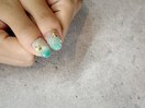 海ぽいネイル