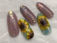 ビューティーサロン ハル(beauty salon haru)/【ひまわりネイル】