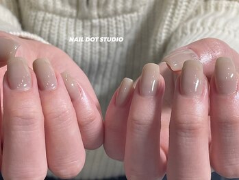 ネイルドットスタジオ 堺筋本町(NAIL DOT STUDIO)/ベージュワンカラー