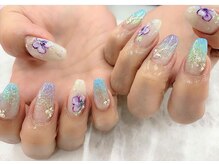 クレアネイル 高崎ウニクス店/持ち込みデザインのお客様ネイル