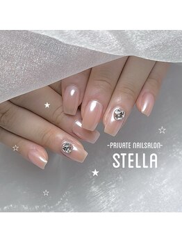 ホワイトミラーネイル