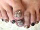 アミュリー ネイル アトリエ(Amury nail atelier)の写真/何度でも利用OK♪オフ・ケア込【フットネイルワンカラ-+2本Art☆¥6900】ア-トなし¥5900あり★カラ-追加OK!