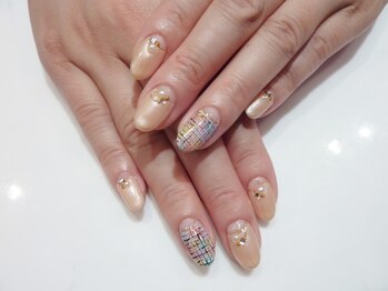 ネイル リッチ(Nail Rich)/春ツイードネイル☆