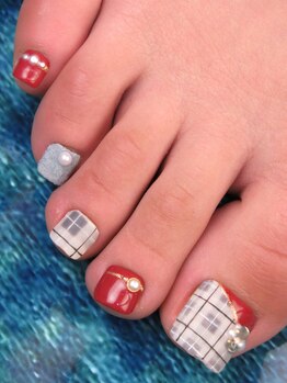 カラーズ 浜松店(colors)/グレンチェック×ボルドー(*^-^*