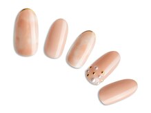 プラスネイル 北千住東口店(PLUS NAIL)/【816】マーブル×パール￥7,139