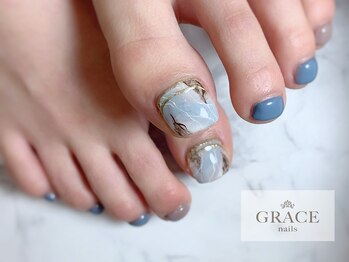 グレース ネイルズ(GRACE nails)/大理石ネイル