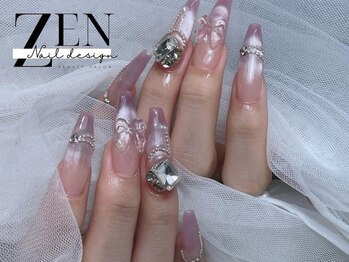ゼン ネイル デザイン 池袋(ZEN NAIL DESIGN)/長さだしやり放題×つけ放題