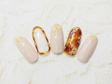 ネイルサロン フェリーシュ(Feliish)/トレンド囲みべっ甲デザイン☆