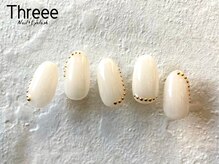 スリーネイルプラスアイラッシュ(Threee Nail+Eyelash)/シェルネイル